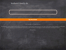 Tablet Screenshot of kurhotel-family.de